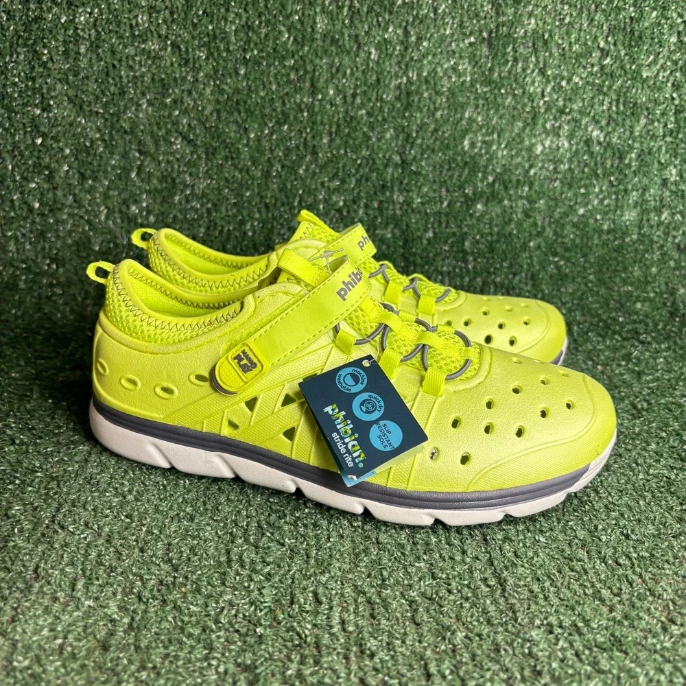 NEW Stride Rite Phibian M2P Water Slip-On Sporty Sneaker Sandal Lime Boy Size 3